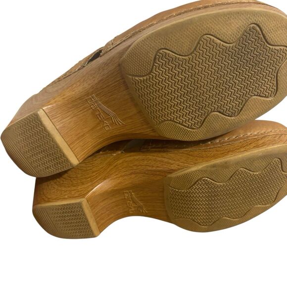 Dansko Tan Leather Mules - Picture 4 of 6